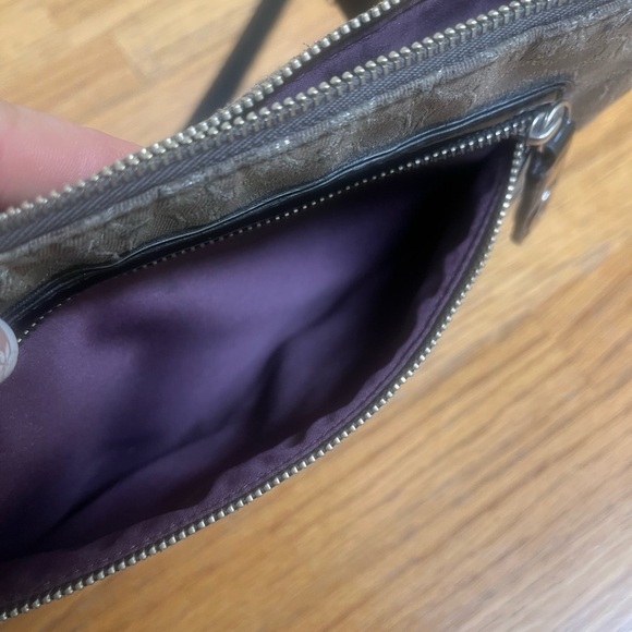 Coach Gray and Black Women's small crossbody - Picture 3 of 16